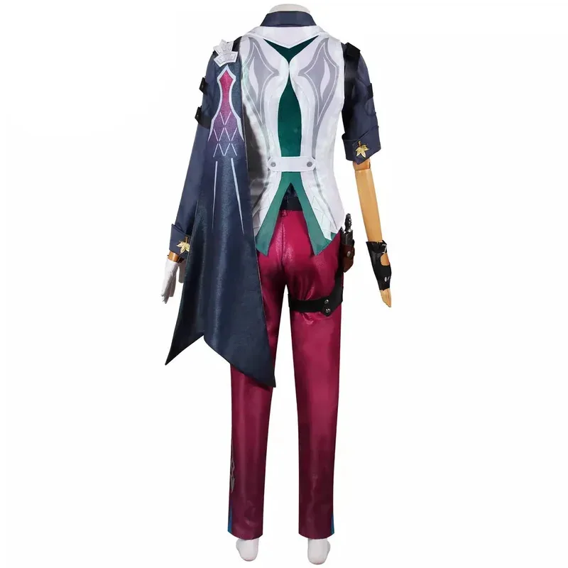 Honkai Star Rail Gallagher Cosplay Costume Wig Pants Shirt Vest Tie Suits Men Women Halloween Party Carnival Roleplay Outfits8;m