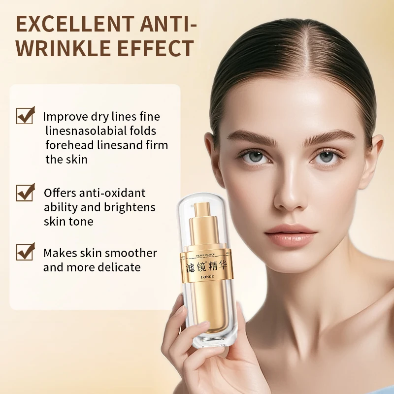 FONCE Facial Anti-aging Essence Skin Care Set Shrink Pores Moisturizing Brighten Anti Aging Firming Facial Skin Care Prodcuts