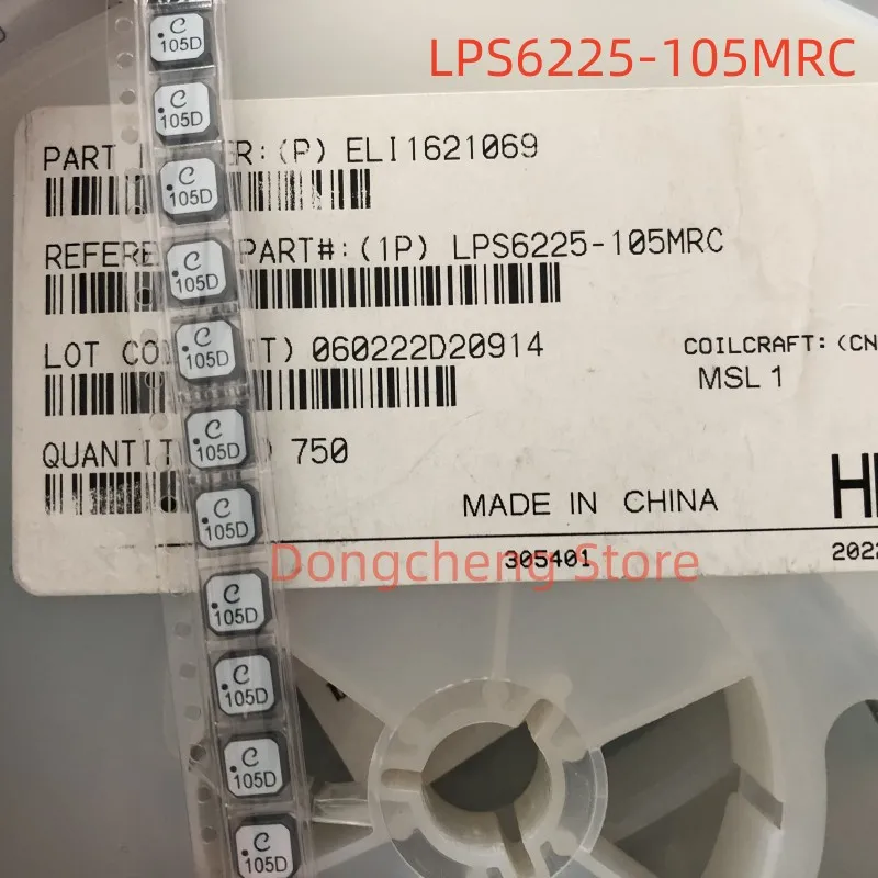 5pcs/lot  LPS6225-105MRC 1 mH Shielded Drum Core Inductor 240 mA 6Ohm Max 2424 (6060 Metric)