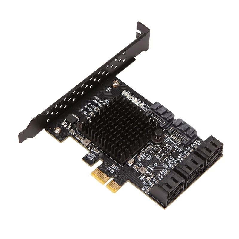 PCIE SATA Card 8 Port, 6Gbps SATA 3.0 Pcie Card, Pcie To SATA Controller Expansion Card, Upport 8 SATA 3.0 Devices