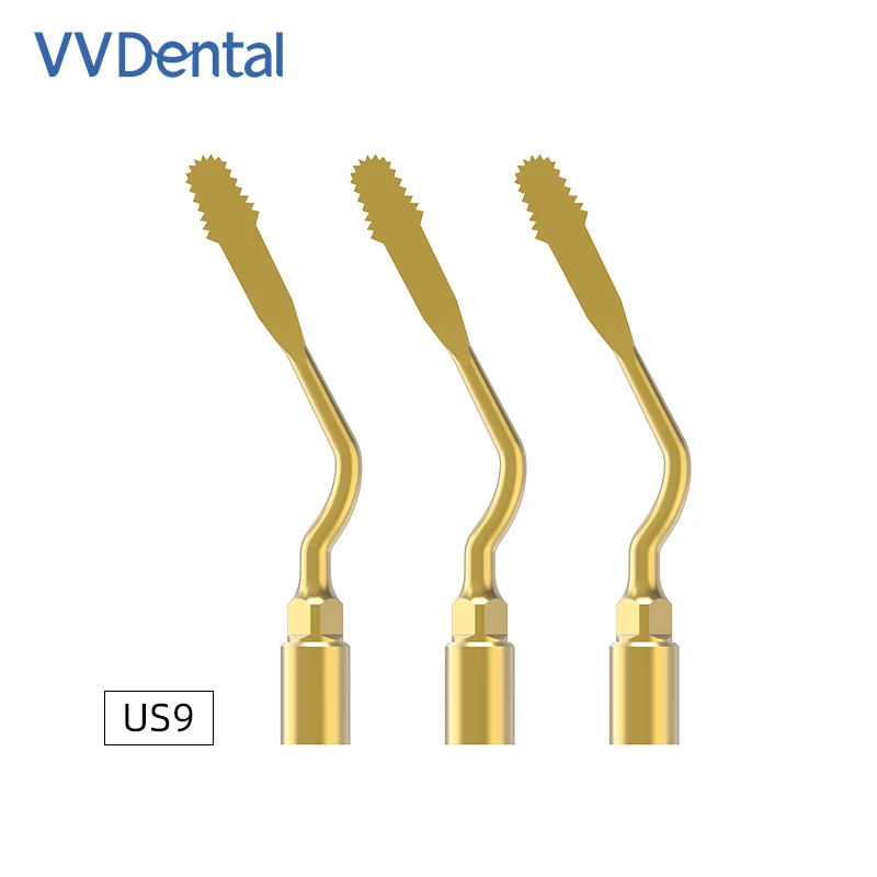 

VV Dental 1/3 pcs US9 Piezo Surgery Tip for MECTRON PIEZOSURGERY Cutter Bone Tools Compatiable with Woodpecker/Mectron