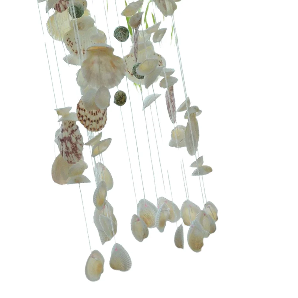 

Sea Shell Wind Chime Unique Natural Hanging Ornament for Indoor Outdoor Home Cafe Store Wall Decoration Wind Chime