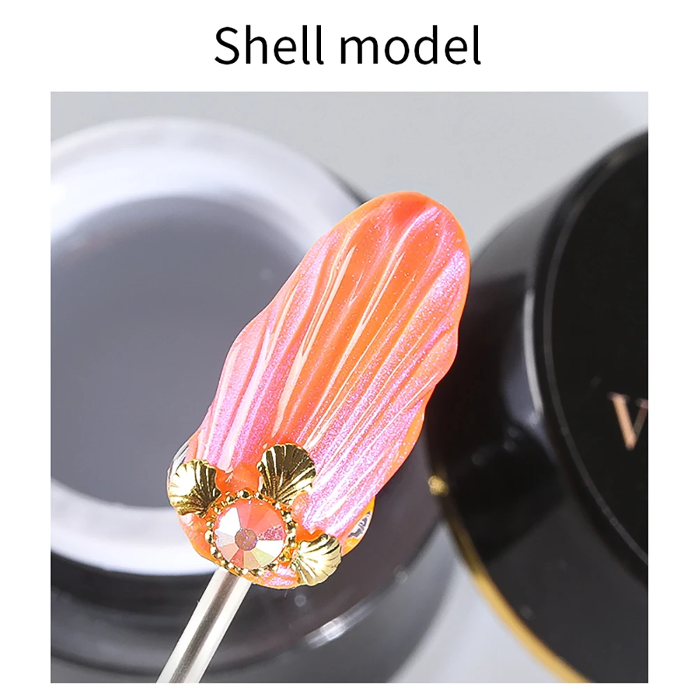 벤디니 4 in 1 멀티펑션 탑 코트 젤 네일 폴리쉬 UV 연장 젤 빌더 강화 리플 라인 네일 라인스톤 글루 15g