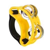 Foot Rattles Percussion for Party Elliptical Tambourine Cajon Box Drum Companion With Double Row Cymbal Orff Musical Instruments 6
