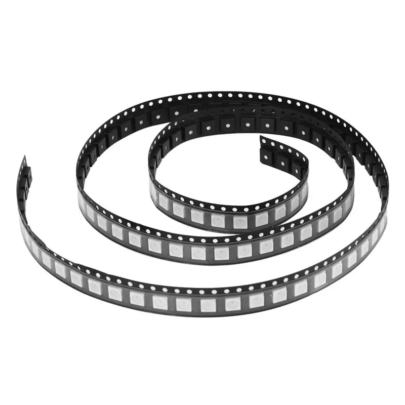 AT02-1000PCS WS2812B RGB LED Chip 5050SMD White PCB WS2812 Individually Addressable Chip Pixels DC5V