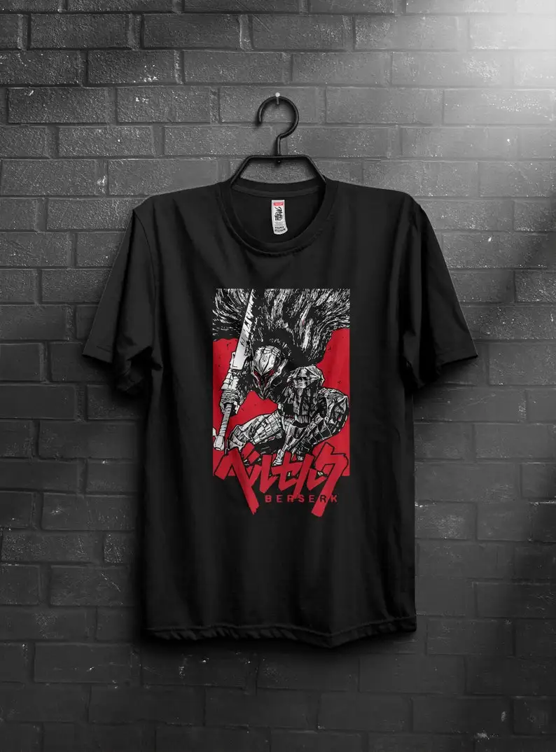 t-shirt, gift, gift her, gift men, gift boy gift, anime, anime shirts, anime gifts, gatsu, berserk, berserk tshirt, berserk swor