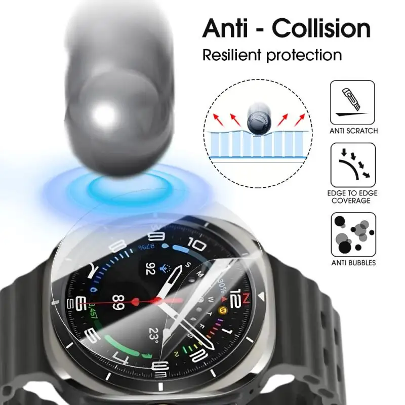Displayschutzfolie für Samsung Galaxy Watch Ultra 47 mm, gehärtetes Glas, Schutzfolie für Samsung Watch 7 40 mm 44 mm Schutzfolie – Detail 6