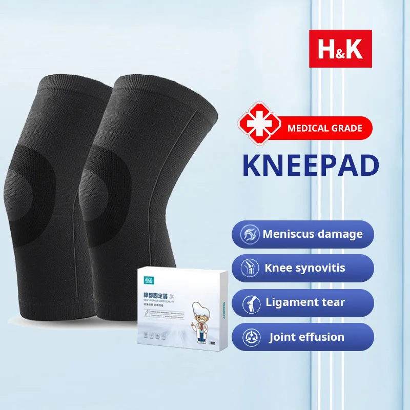 

Black Thin Knee Support Knee Pads ​for Running Medical Knee Pads Tear Arthritis Joint Pain Relief prevention of muscle injur