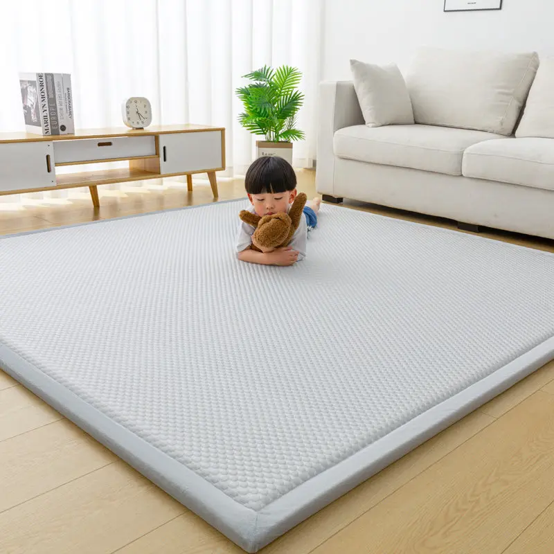 Floor Mat 3cm Thick Soft Seat for Sleeping Floor Mattress Living Room Cooling Crawling Mats, Non-Slip Custom-Made Tatami Room