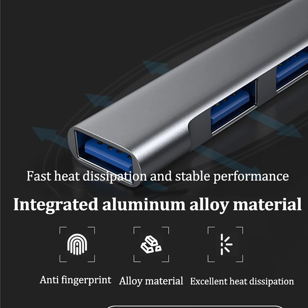 4-IN-2 USB Hubs Type C to USB 3.0 Hubs USB C Docking Stations USB  Adapter OTG 3.0 2.0 USB Splitter For Xiaomi Huawei Macbook