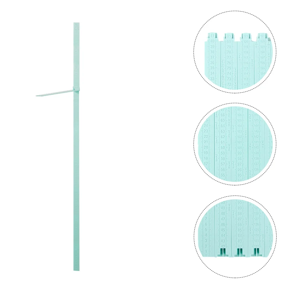 

Plastic Height Measurement Ruler Growth Chart Blue Portable Stacked Storage Wall Growth Chart for Home Decoration