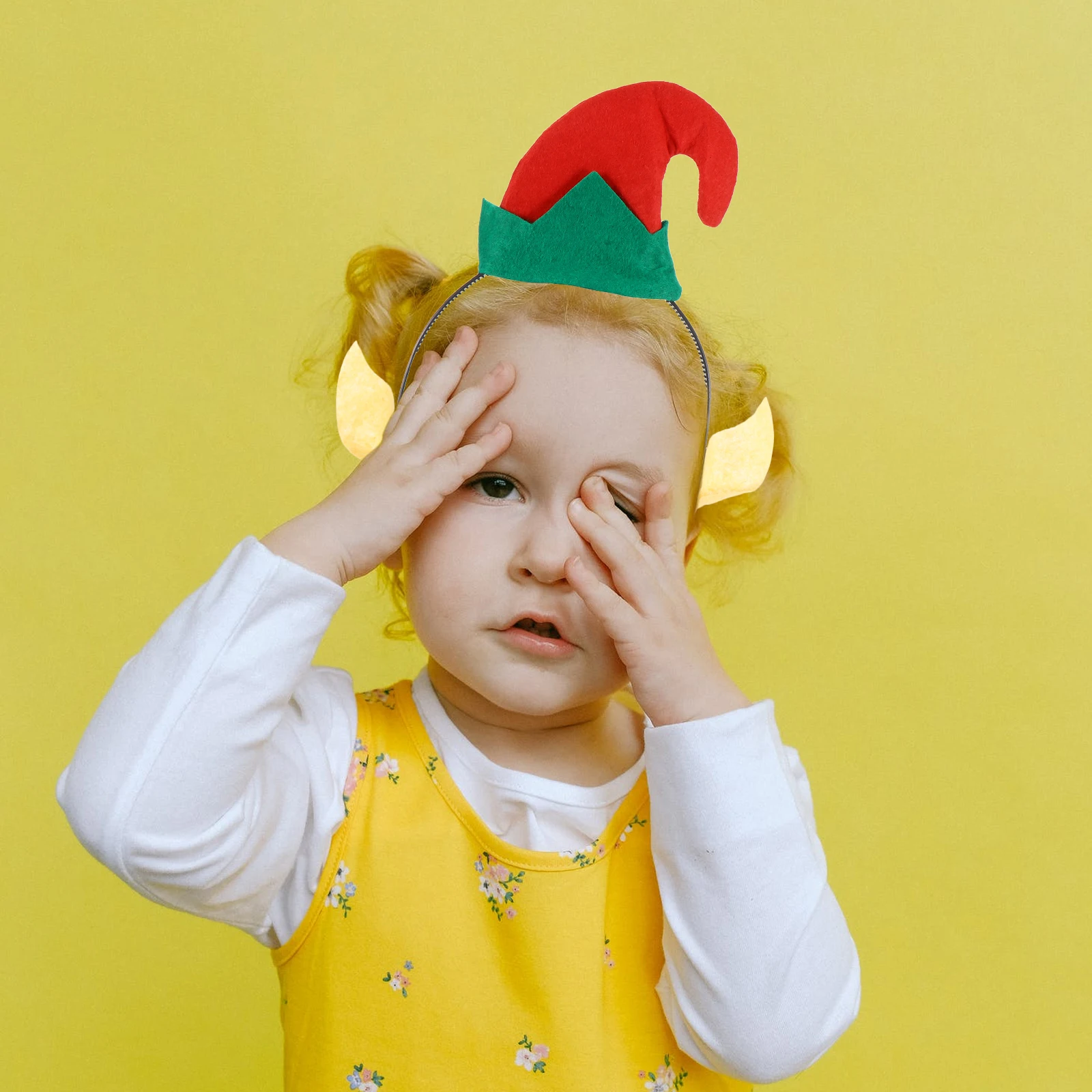 

3 Pcs Clown Hat Elf Head Hoop Hair Hoops Photography Props Headband Christmas Bands Clothing Miss