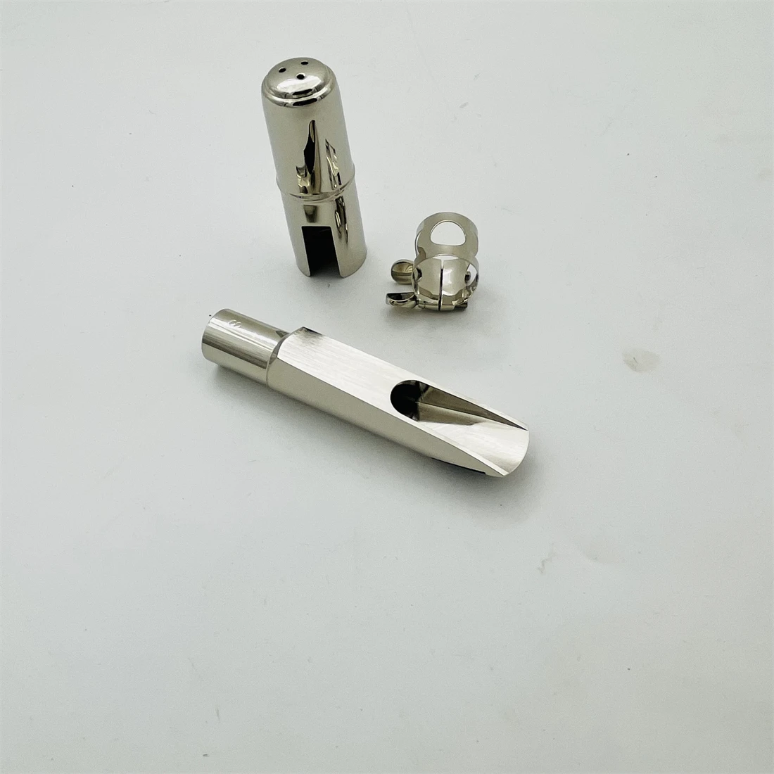 New Arrival Dukoff Saxophone Metal Mouthpiece Alto Soprano Tenor Size 5 6 7 8 9 Sliver Plated Sax Accessories