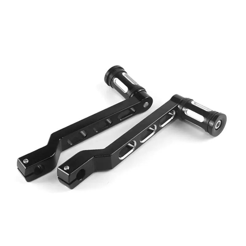 AU16-Motorcycle Gear Shift Lever Footpegs Heel Toe Pedals Gear Lever Shifter For Touring Road Glide King Softail