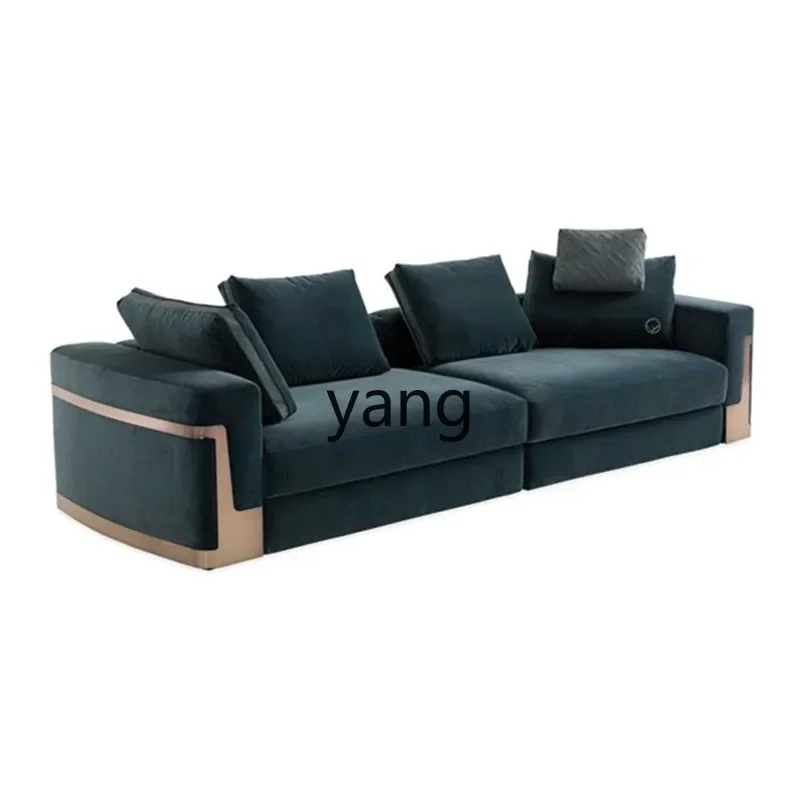 LMM Nordic light luxury living room size apartment Nordic minimalist double triple fabric sofa