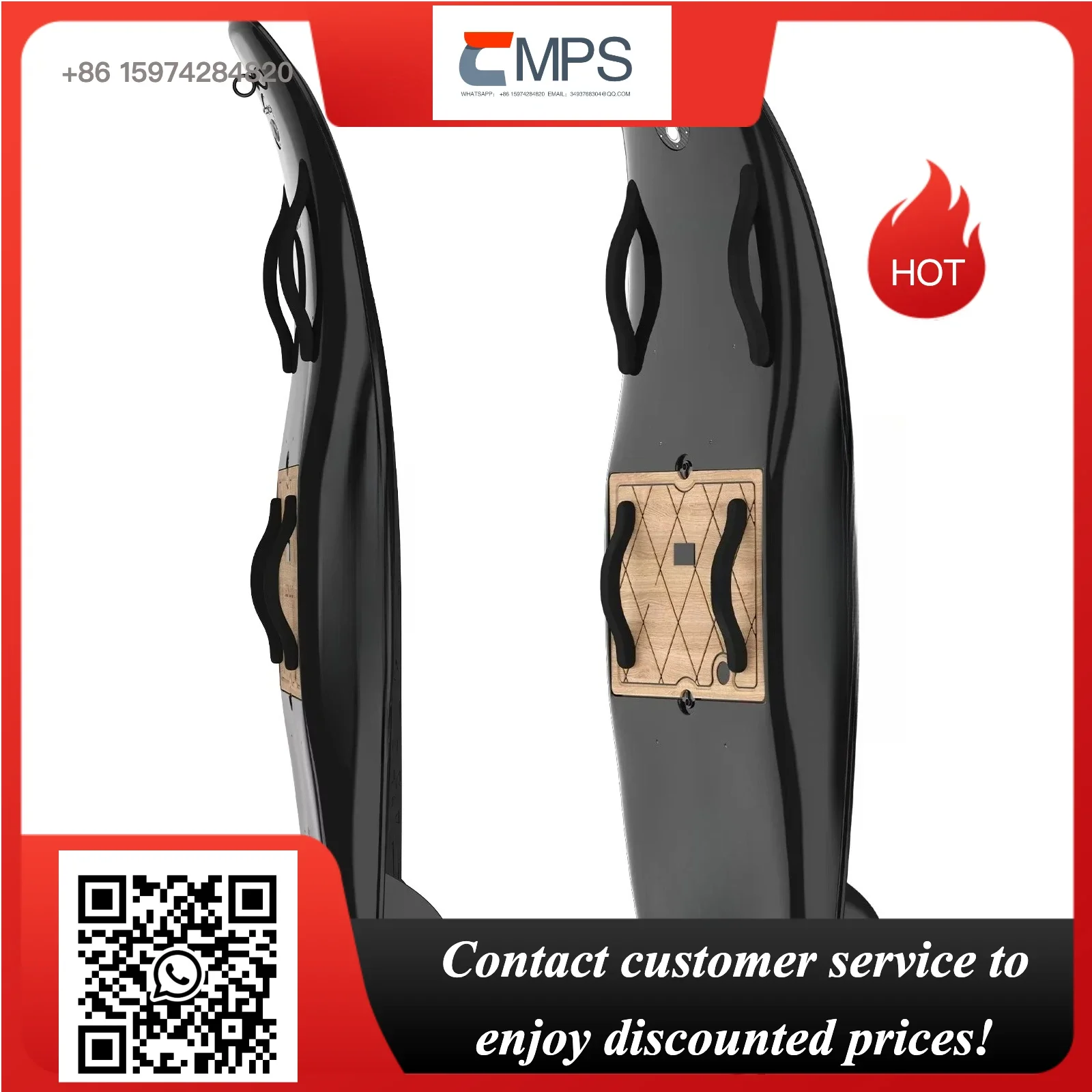 Hot Sale 15KW Carbon Fiber Jet Surfboard, 65KM/H Adjustable Speed, Electric Surf Board for Sea Outdoor Sports