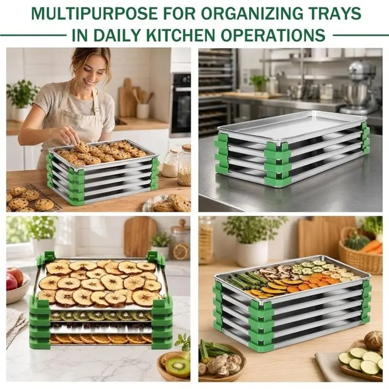 SEWS-For Harvest Right 24Pc Tray Stackers, For Freezer Dryer Accessories, Stackable Trays, Stacks, Tray Stacker
