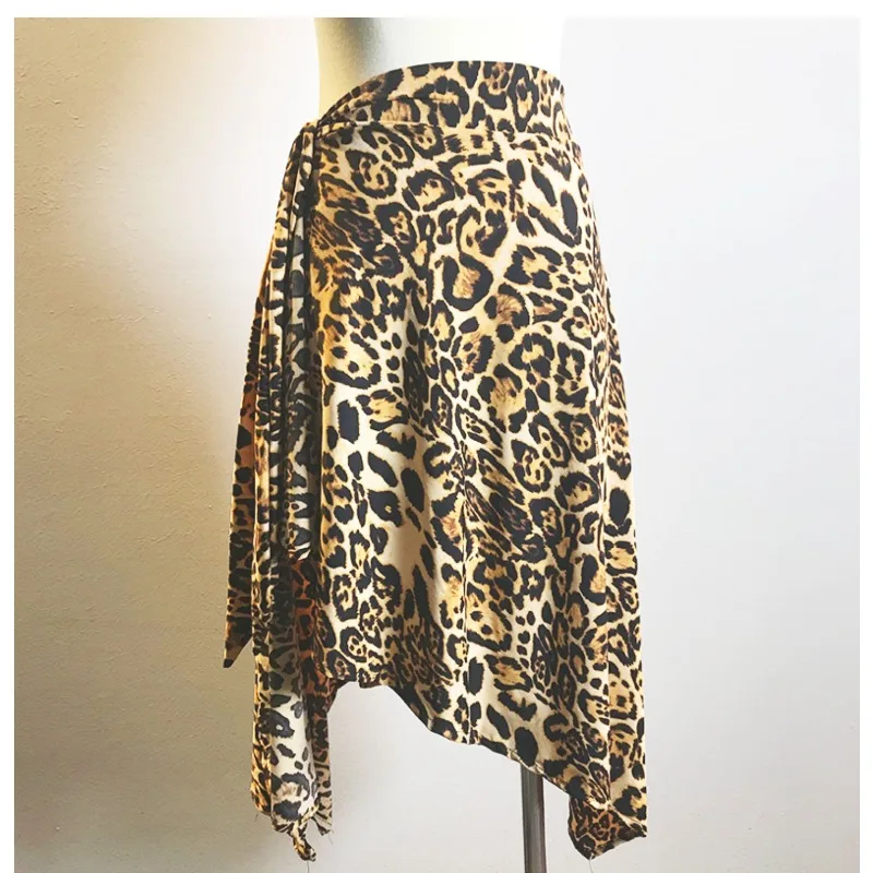 Gonna da ballo latino personalizzata Pratica professionale Gonna corta Sciarpa triangolare da donna adulta