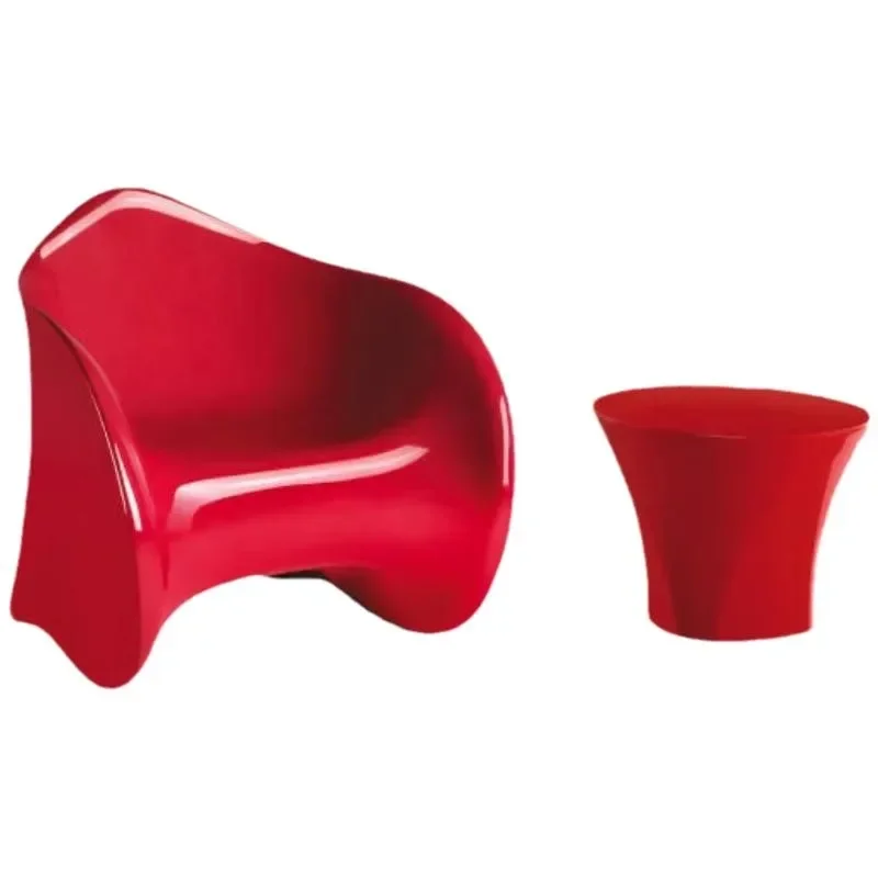 Internet celebrity chair rhombus negotiation table and chair combination shopping mall seat outdoor geometric hotel chair
