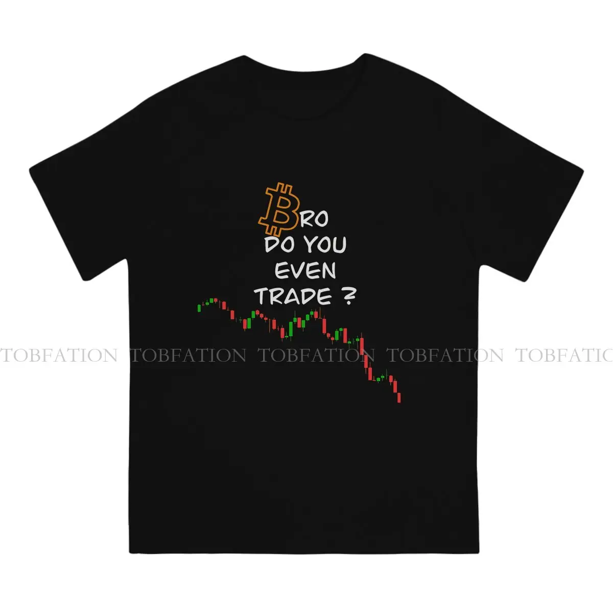 Bitcoin Trader Round Collar TShirt Cryptocurrency Pure Cotton Basic T Shirt Men Tops New Design Oversized Hot Sale