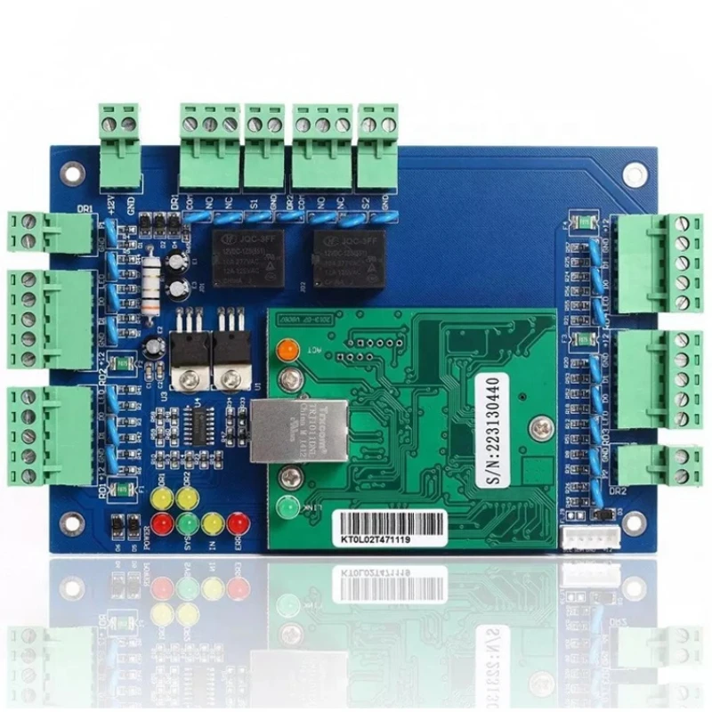 

Double 2 Door TCP/IP Network Access Control PCB Board Wiegand Gate Panel Access Control Board with SDK Free Software