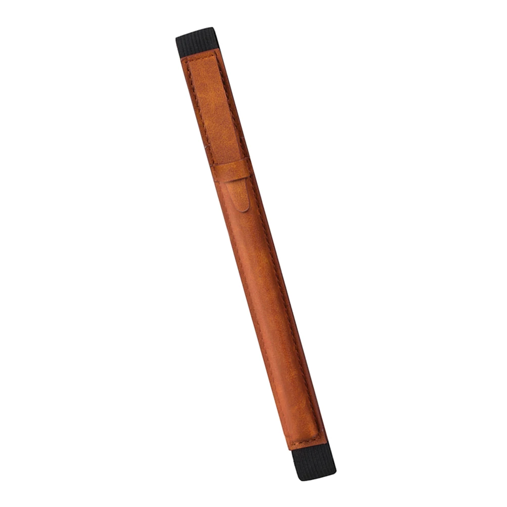 

Stylus Pen Case Protective Cover Brown Touch Screen Pencil PU Shockproof Lightweight Elastic Strap