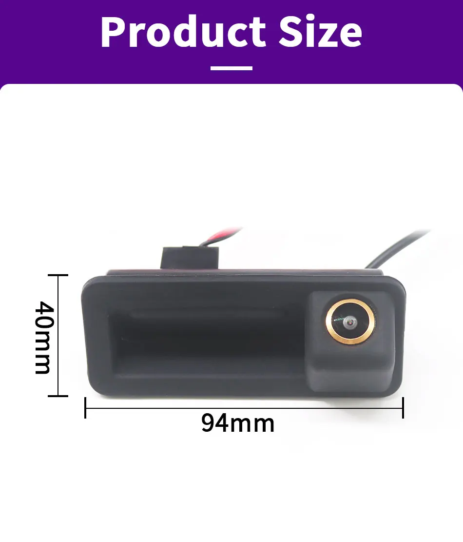AHD 1080P Rückfahrkamera mit Kofferraumgriff für Ford Focus 2 MK2 Mondeo MK4 S-Max C-Max Kuga MK1 Fiesta MK7 Rover Range Freelander 2 – Detail 9