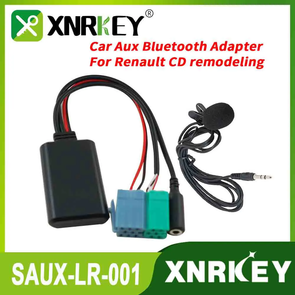 XNRKEY Car Aux Bluetooth Adapter For Renault CD remodeling