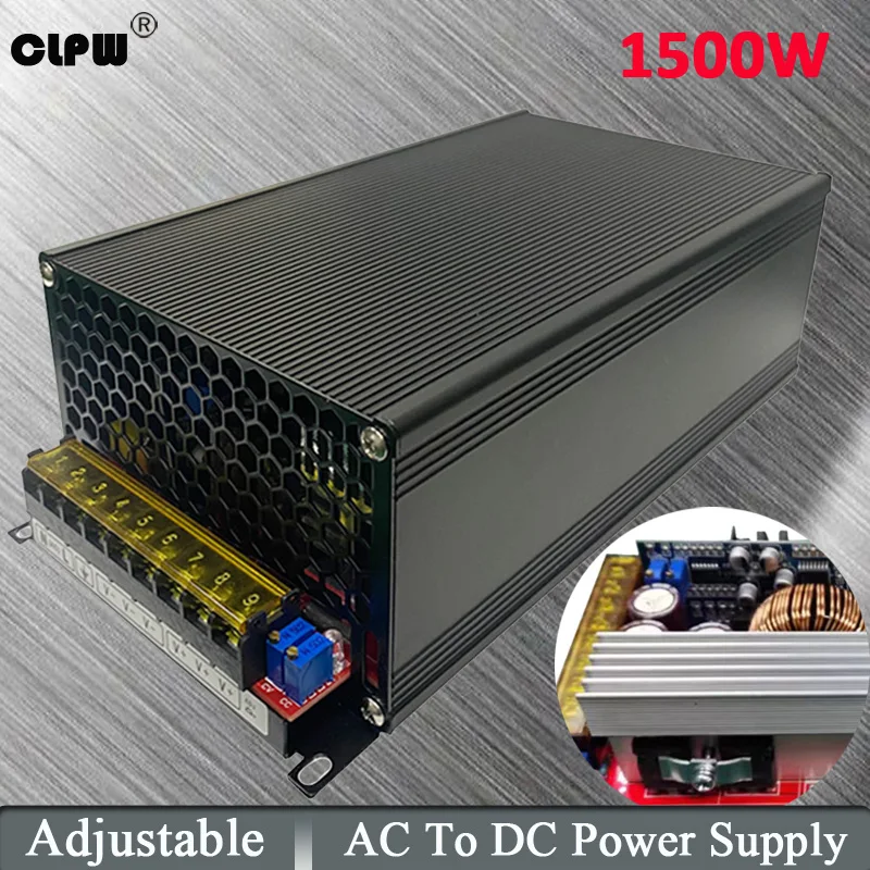 Factory Price Single Output 1500W AC100-260V to DC 24V 28V 53.6A 30V 72V Transformers for CCTV Motor CNC Adjustable Power Supply