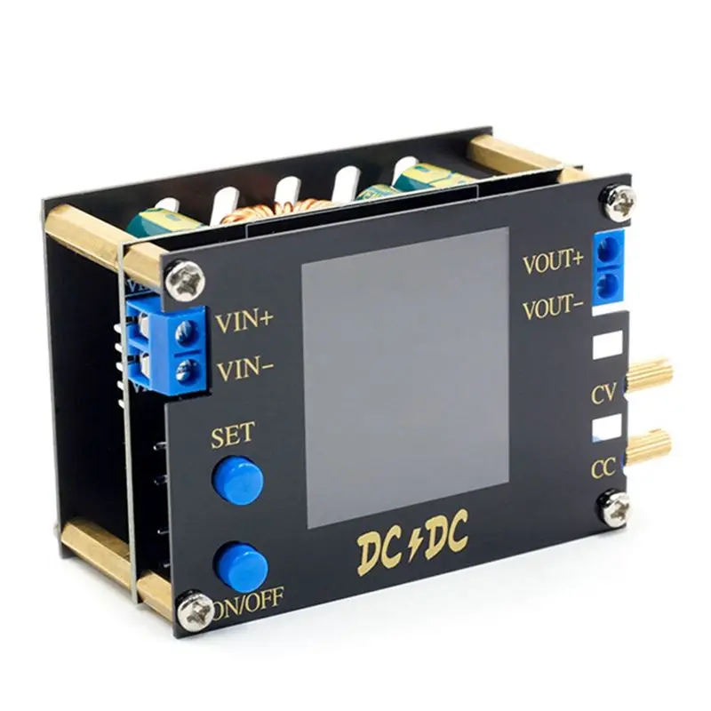 AT29-1 Piece Automatic DC Boost Adjustable Power Supply Voltmeter CC CV 0.5-30V 3A 35W Without Fan