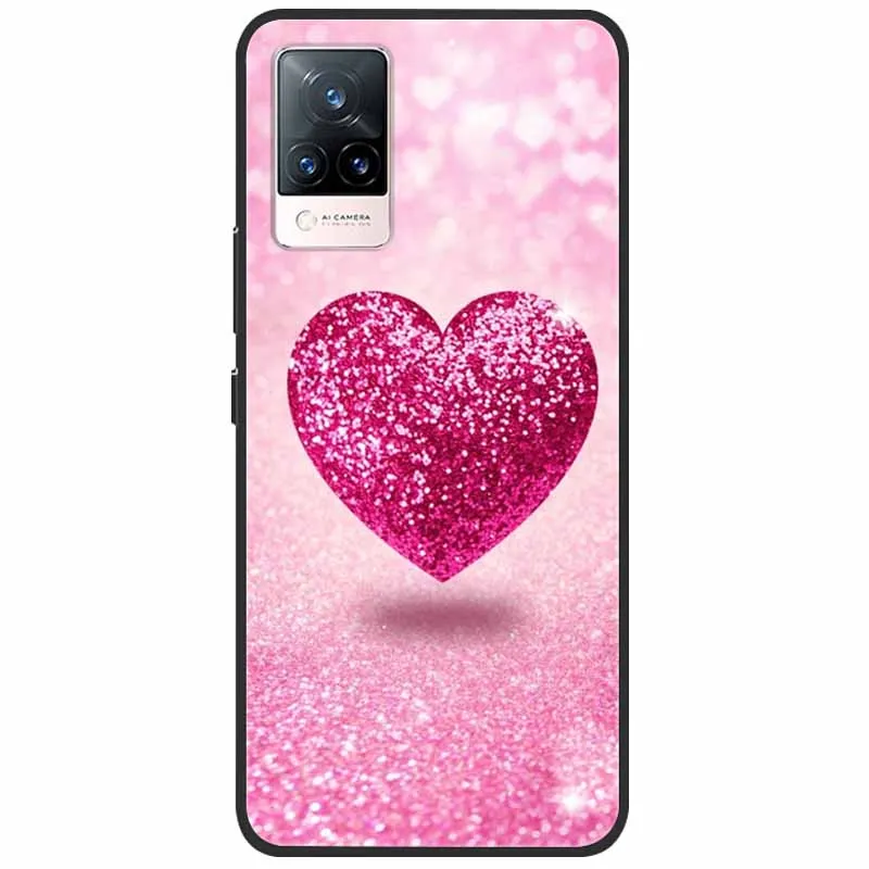 For Vivo V21 5G Case V2050 Silicone Soft Protective TPU Funda Cases for vivo V21 5G 6.44'' Back Cover Bumper for VivoV21 V 21 5G