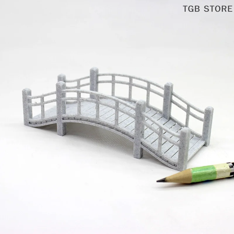 1PC Kleine Brücke Figur Fee Garten Bonsai Steingarten Lanscaping DIY Terrarium Ornamente Miniatur Für Raum Dekoration