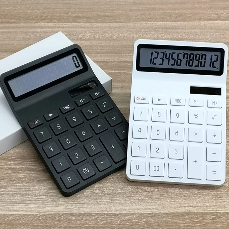 

12 Digit Desktop Calculator with Solar Power for Students and Professional Standard Calculators DropShipping