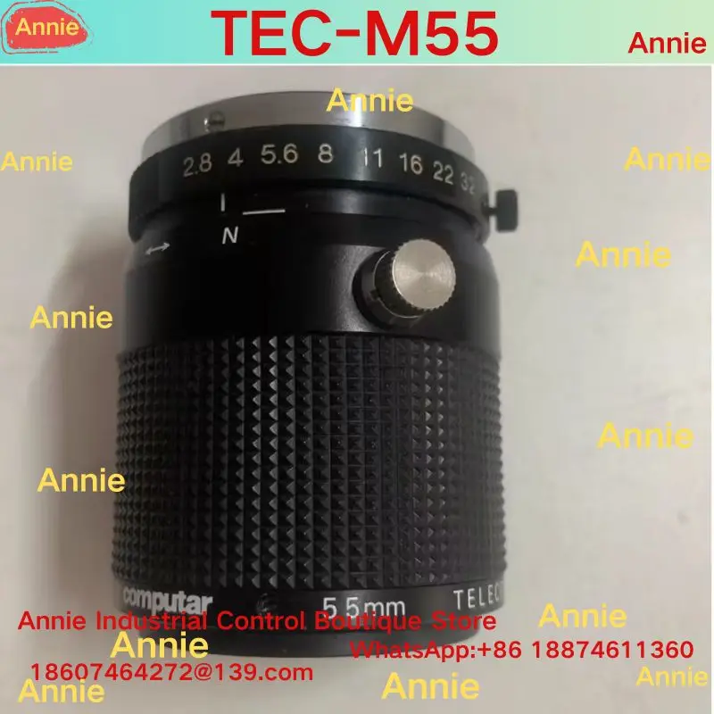 Second-hand test OK  TEC-M55 Industrial Lens 2/3 Fixed Focus 55mm
