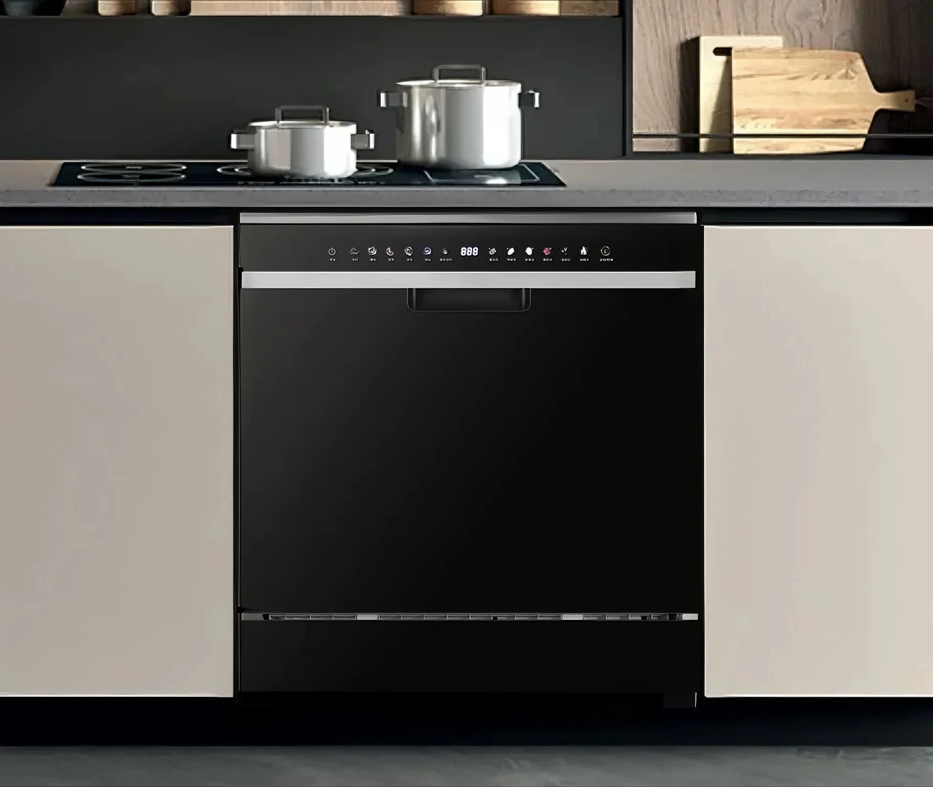 14 Sets Of PTC Hot Air Drying Automatic Dishwasher Built-in Stainless Steel In Kitchen Appliances