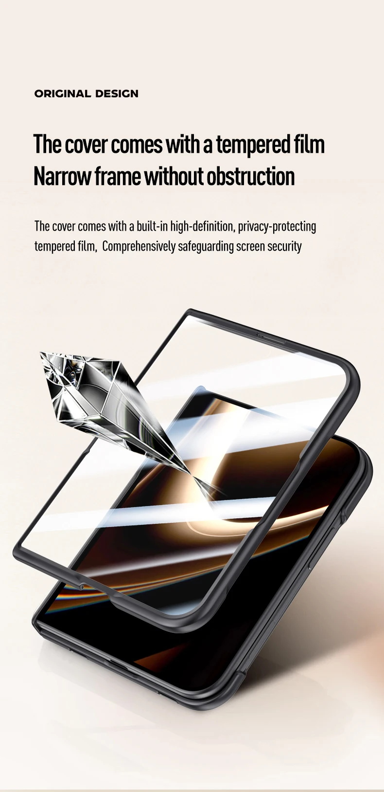 Luxury 360 Rotating Magnetic Stand Hand Strap Case for iPhone Duo 18 Duo Fold Wide Shockproof for Magsafe Film-Integrated Cover
