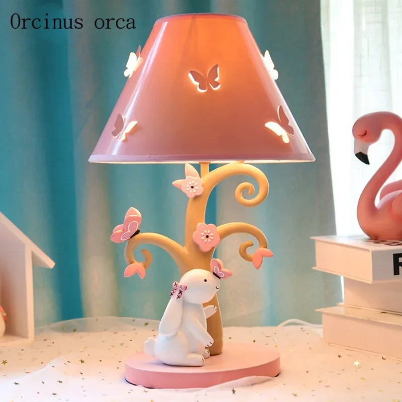 

Cartoon creation rabbit desk lamp girl bedroom Princess Room children's room lamp lovely LED animal table lamp free shipping