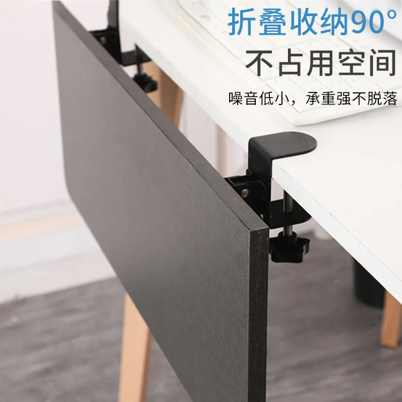 Folding Shelf Brackets Heavy Duty with Clip Collapsible Table Extender Shelf Bracket for Bench Table Office Desk RV Table