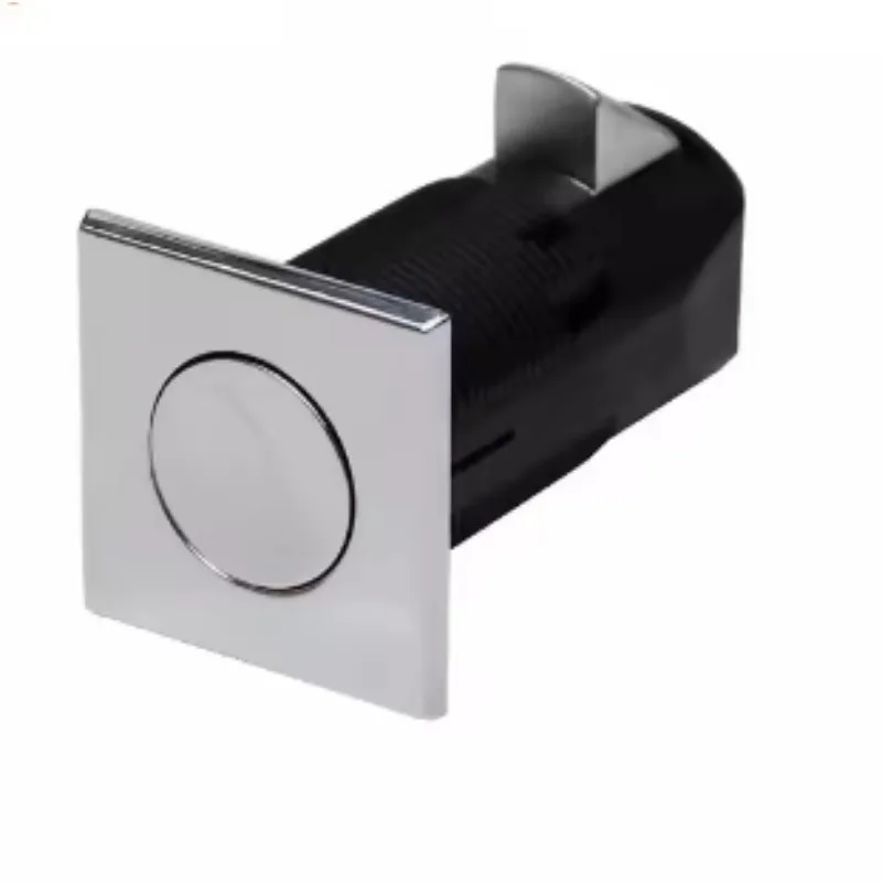 2Pcs Round Square Push Button Latch Lock RV Camper Boat Yacht Drawer Cabinet Door