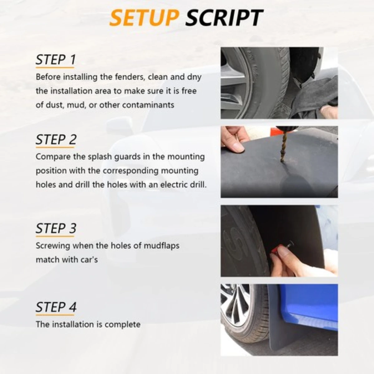 4Pcs Rally Mud Flaps Splash Guard Mudguard Mudflap For Chevrolet Colorado ZR2