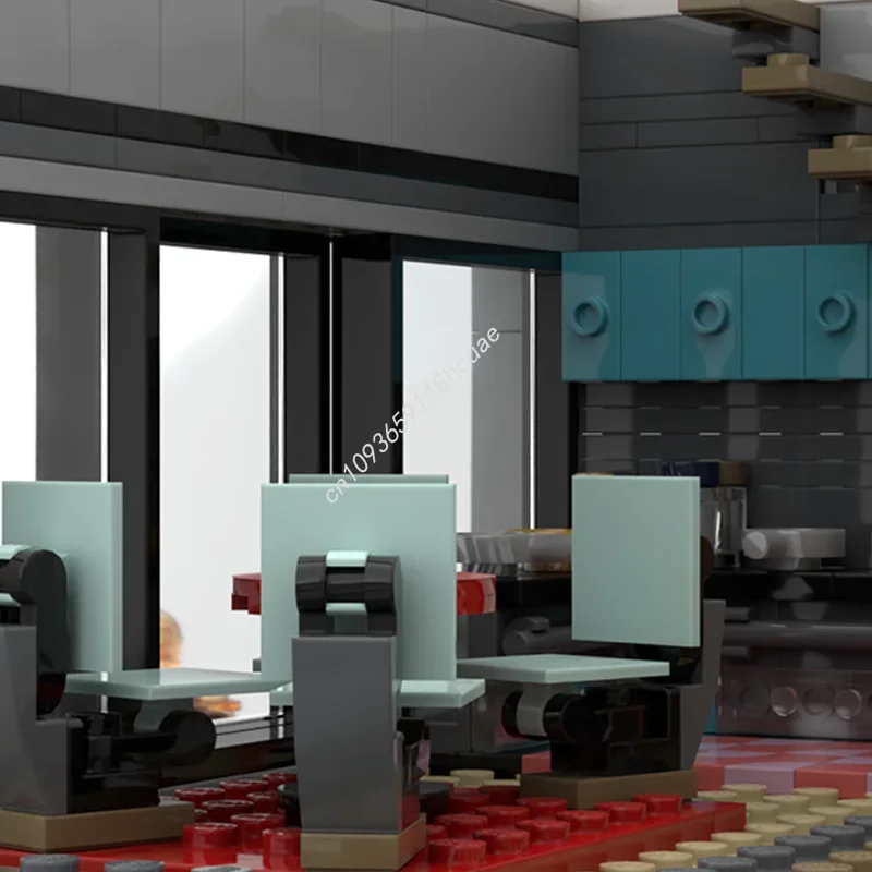 1783pcs MOC 모던 하우스 XL 모듈형 모델 빌딩 블록 크리스마스 선물 조립 장난감 DIY 아이디어 교육용 브릭 어린이 생일 선물