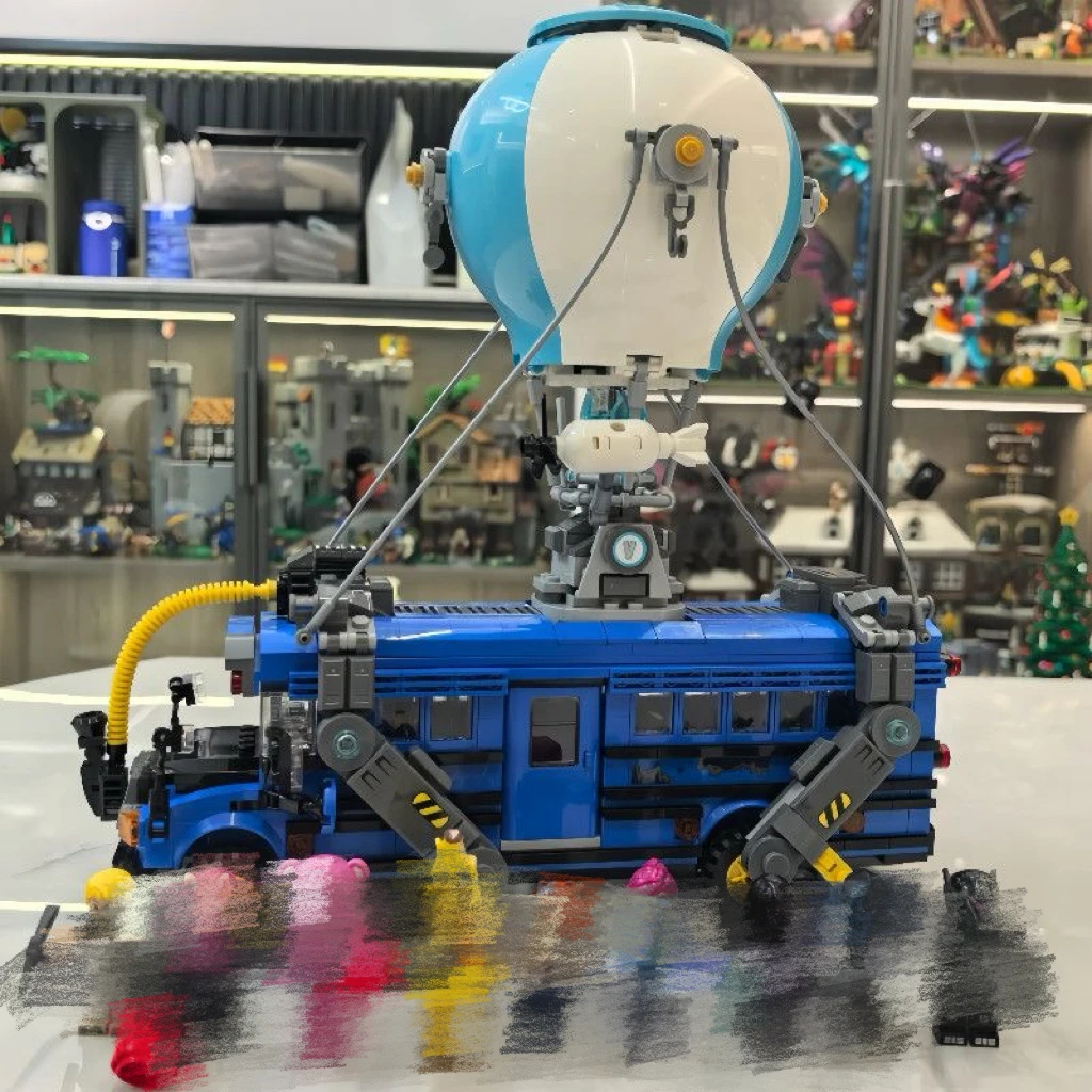 Blocs de construction de Bus de combat, jouets pour enfants, cadeau d'anniversaire, nouvelle collection 2025