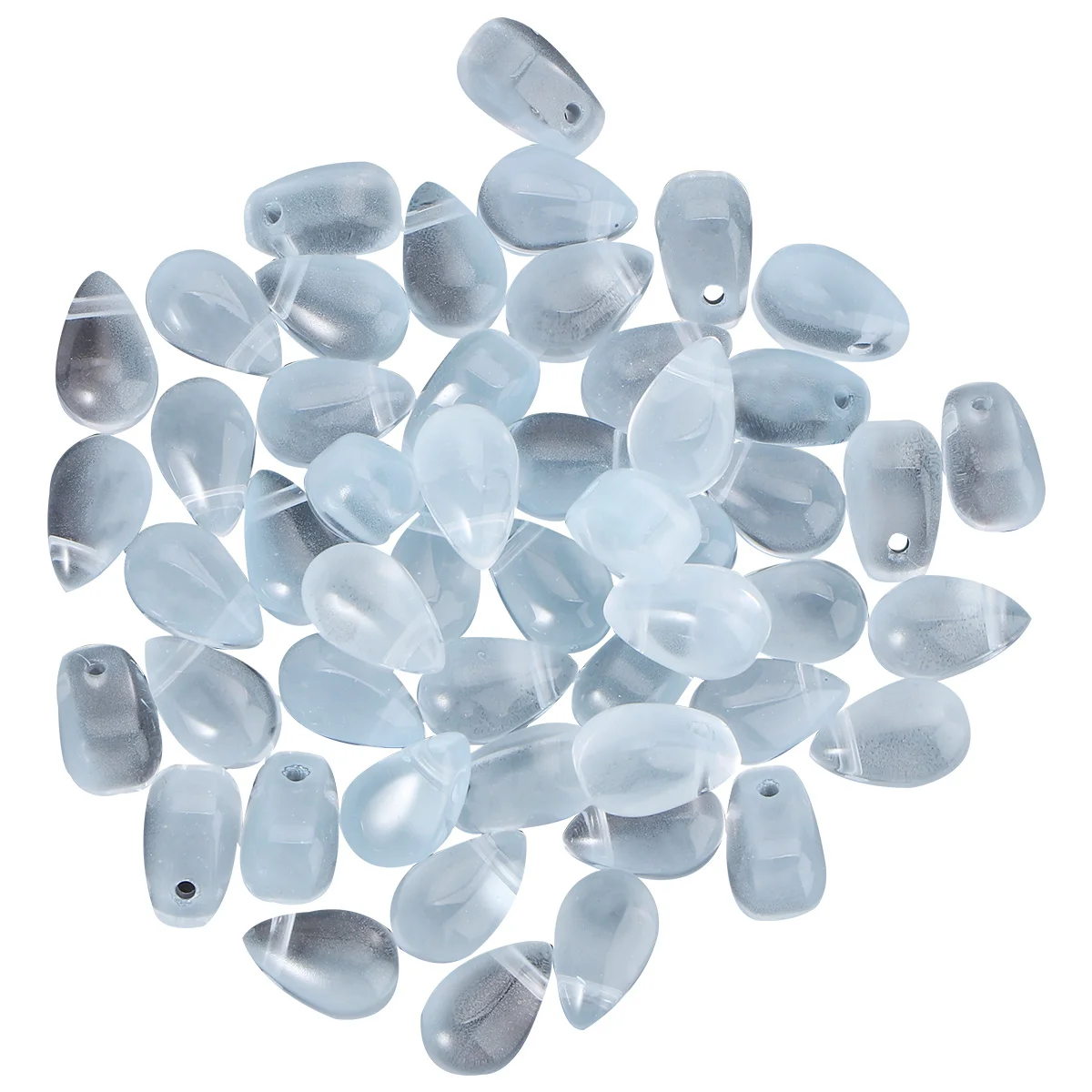 

50Pcs Water Drop Beads Tear Drop Beads Colorful Crystal Pendant DIY Earring Dangle Keychain Gift Accessories Tassel Pendant