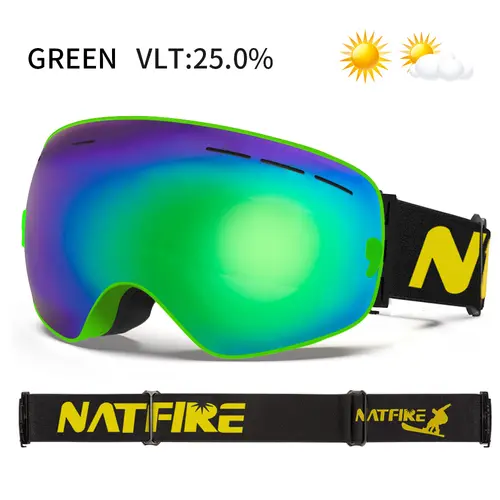 Ski Goggles Pro 100% UV400 Protection Anti Fog Interchangeable Lens Skiing Glasses Snowboard Snow Goggles for Men Women Natfire - Image 14
