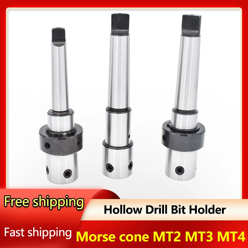 Morse cone MT2 MT3 MT4 3/4Inch 19.05mm Collet Chuck Magnetic Drill Hollow Drill Bit Holder Adapter For Metal Working