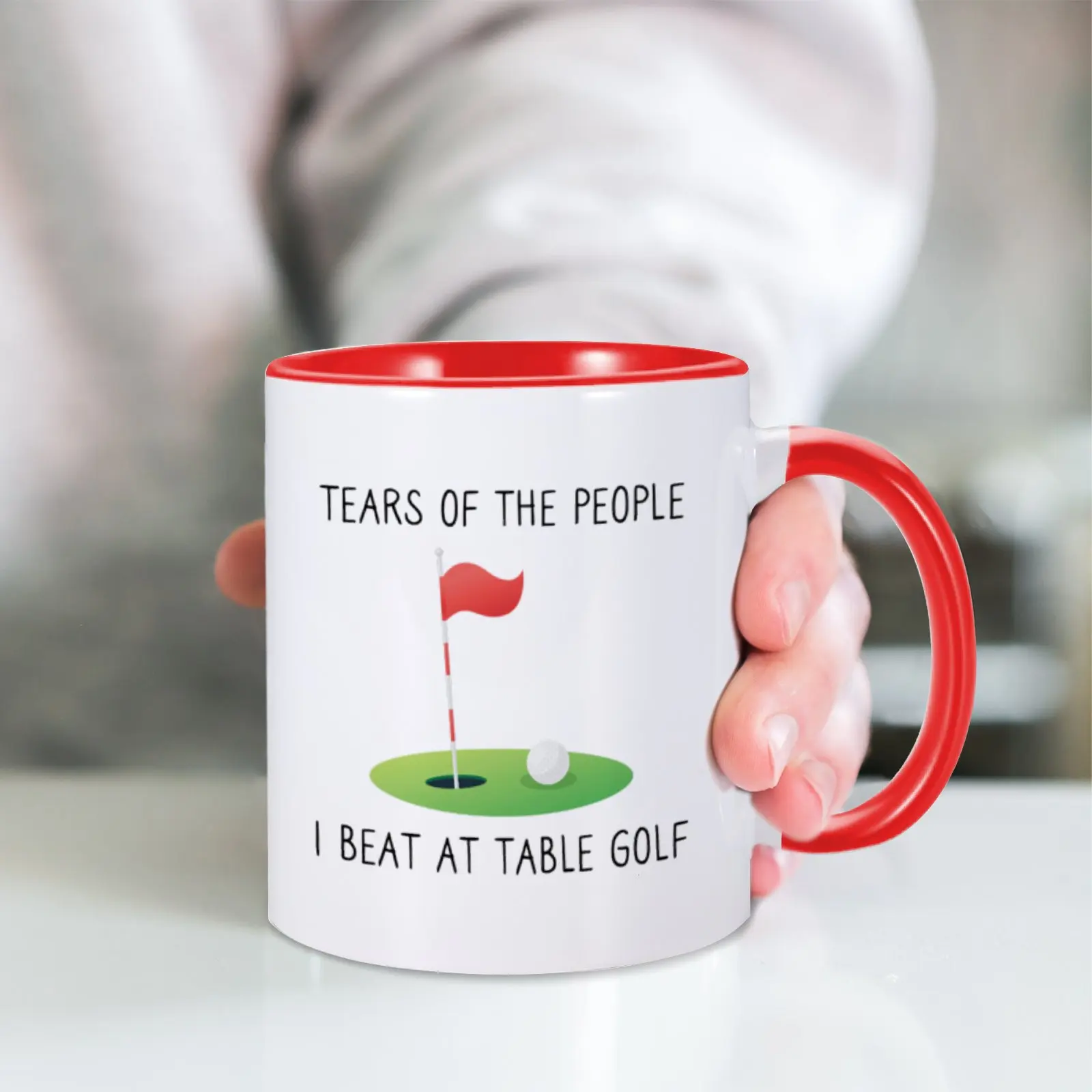 Tears Of The People I Beat At Golf Ceramic Mug 11oz Tea Cup Sport Gift for Golfer Funny Coffee Mug Golfer Cups Novelty Drinkware