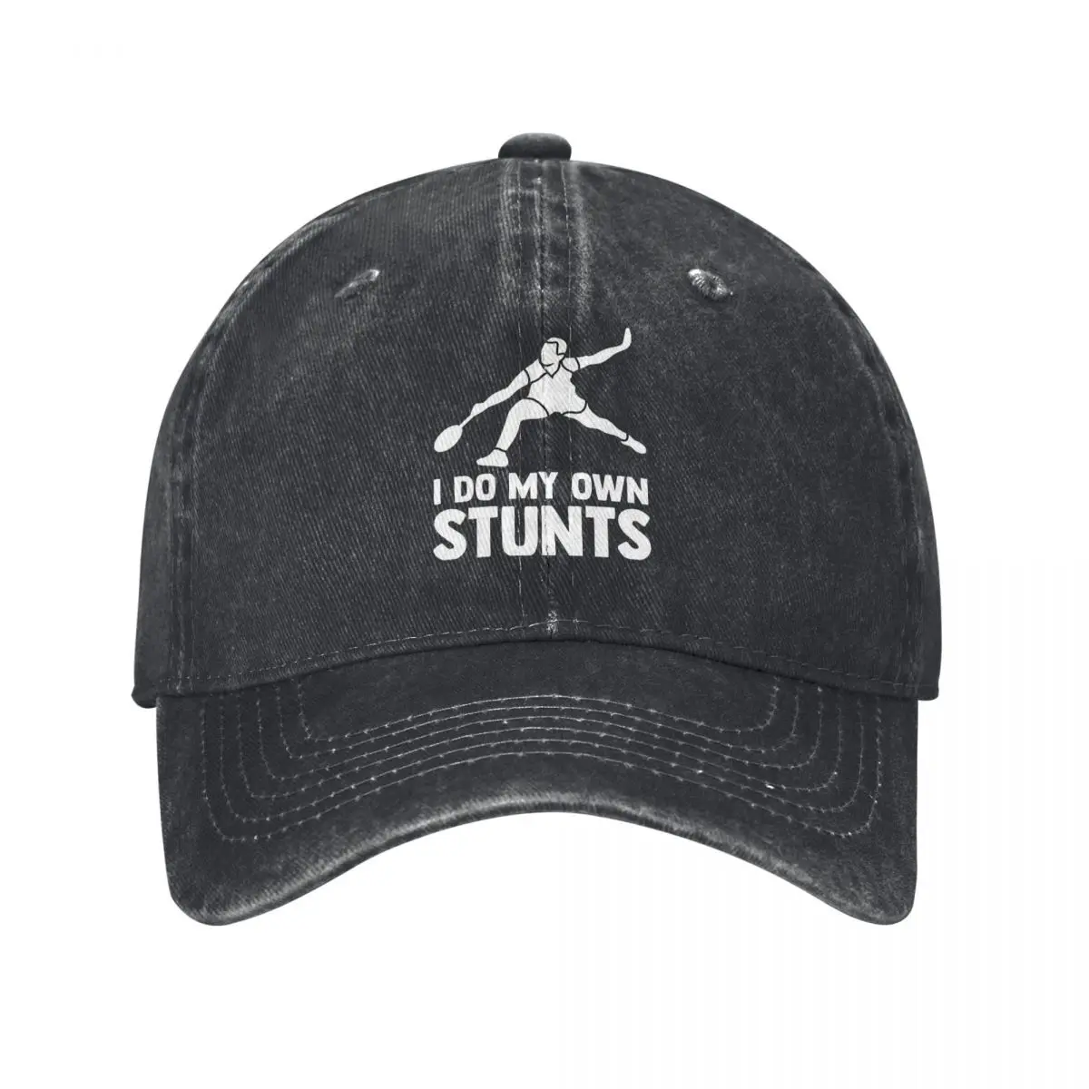 Summer Cap Sun Visor I Do My Own Stunts With Racket BadmintOn Lover Hip Hop Caps Badminton Cowboy Hat Peaked Hats