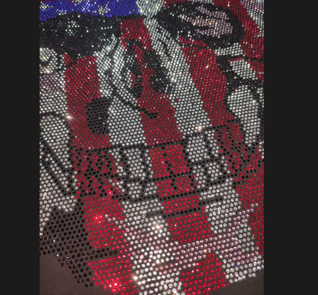 Fashion Luxury Oversize Fashion Suit hotfix rhinestone Hoodie Hip Hop Matching Outfit Men view 2