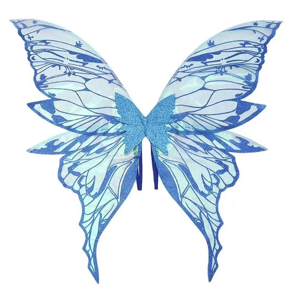

Creative Fairy Butterfly Wings Lightweight Fluttering Wings Fairy Costume Wing Set Handmade Star Wand Elf Wings Costume