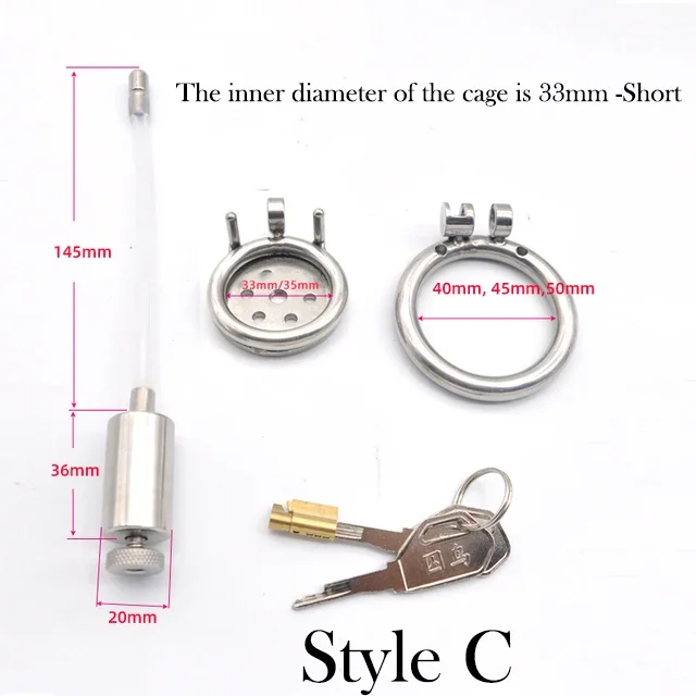 Male Small Metal Negative Pressure Chastity Cage Penis Chastity Device Removable with Silicone Catheter Erotic Sex Toys 18 정조대